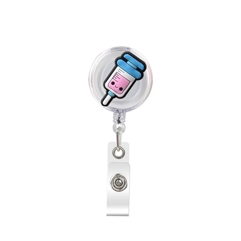 Retractable Badge Holder Clip – Needle Design (Doctor/Nurse/Healthcare Professional)