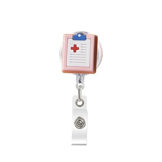 Retractable Badge Holder Clip – Doctor’s Notepad &amp; Prescription Design