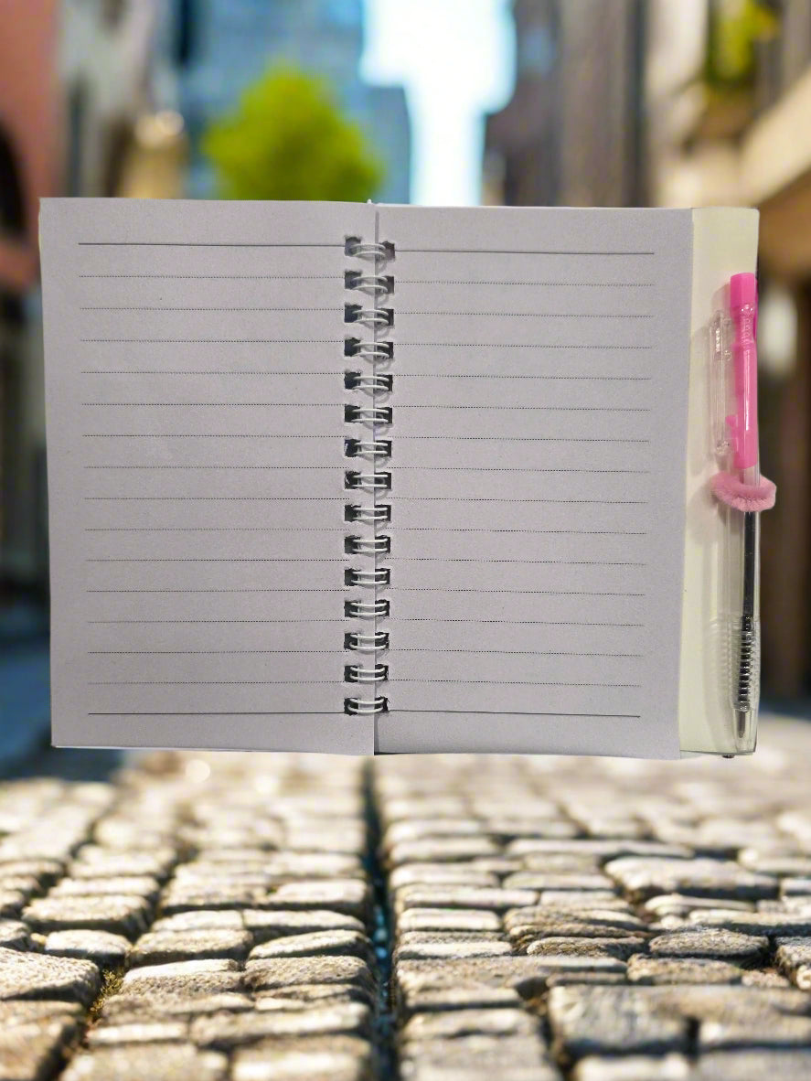 Kitten Notebook With Green Pen – (4 x 5.5 Inches)