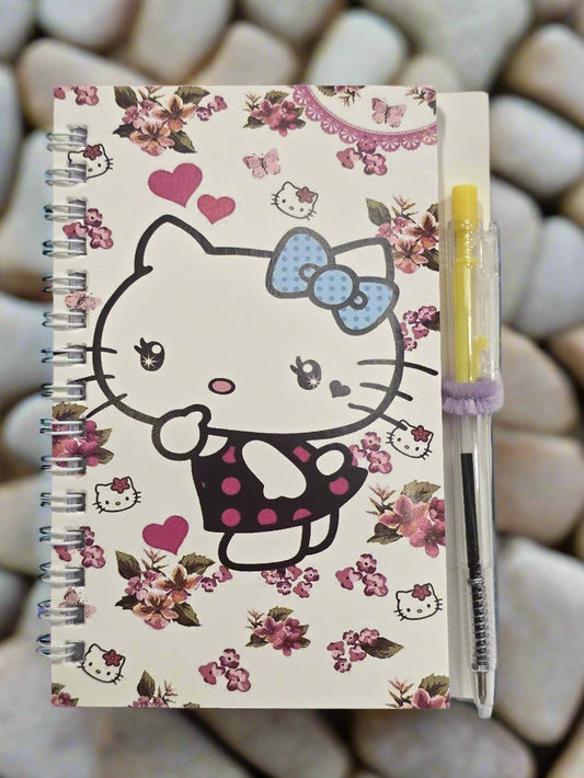 Kitten Notebook With Yellow Pen – (4 x 5.5 Inches)