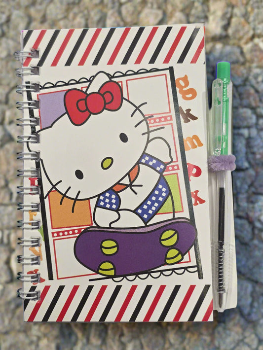 Kitten Notebook With Green Pen – (4 x 5.5 Inches)