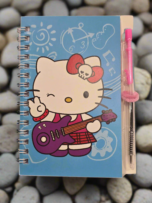 Kitten Notebook With Pink Pen – (4 x 5.5 Inches)