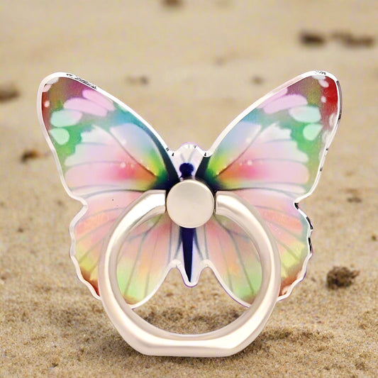 Butterfly Phone Holder (Multicolor) - (1.5 x 1.5 Inches)